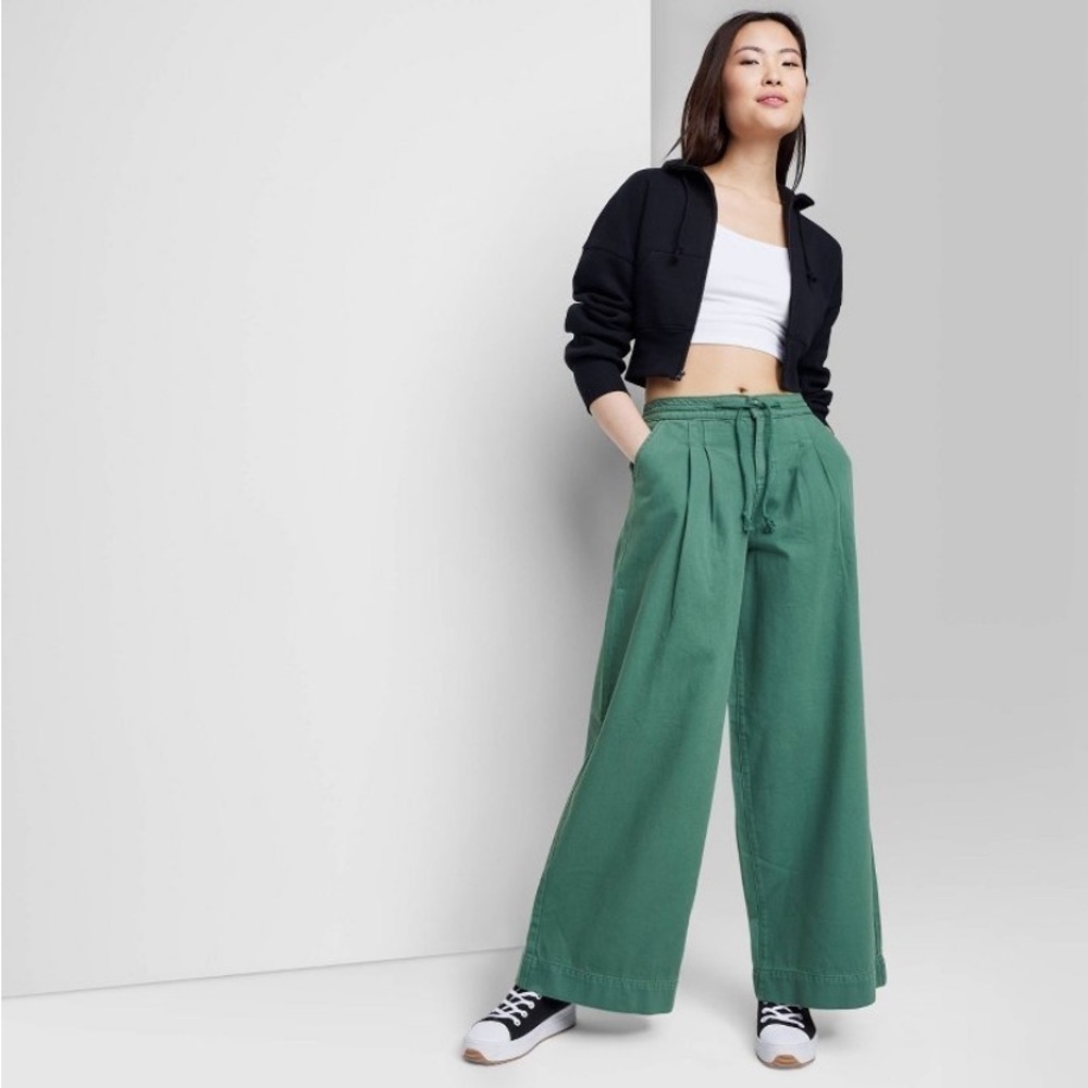 Women's Super-High Rise Soft Wide Leg
Jeans - Wild Fable™ Green